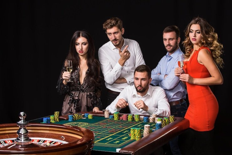 Studio live casino qq8889 dengan meja blackjack dan roulette profesional